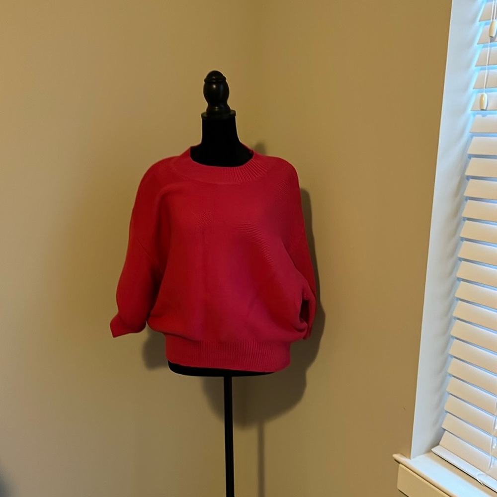 Ann Taylor neon pink sweater